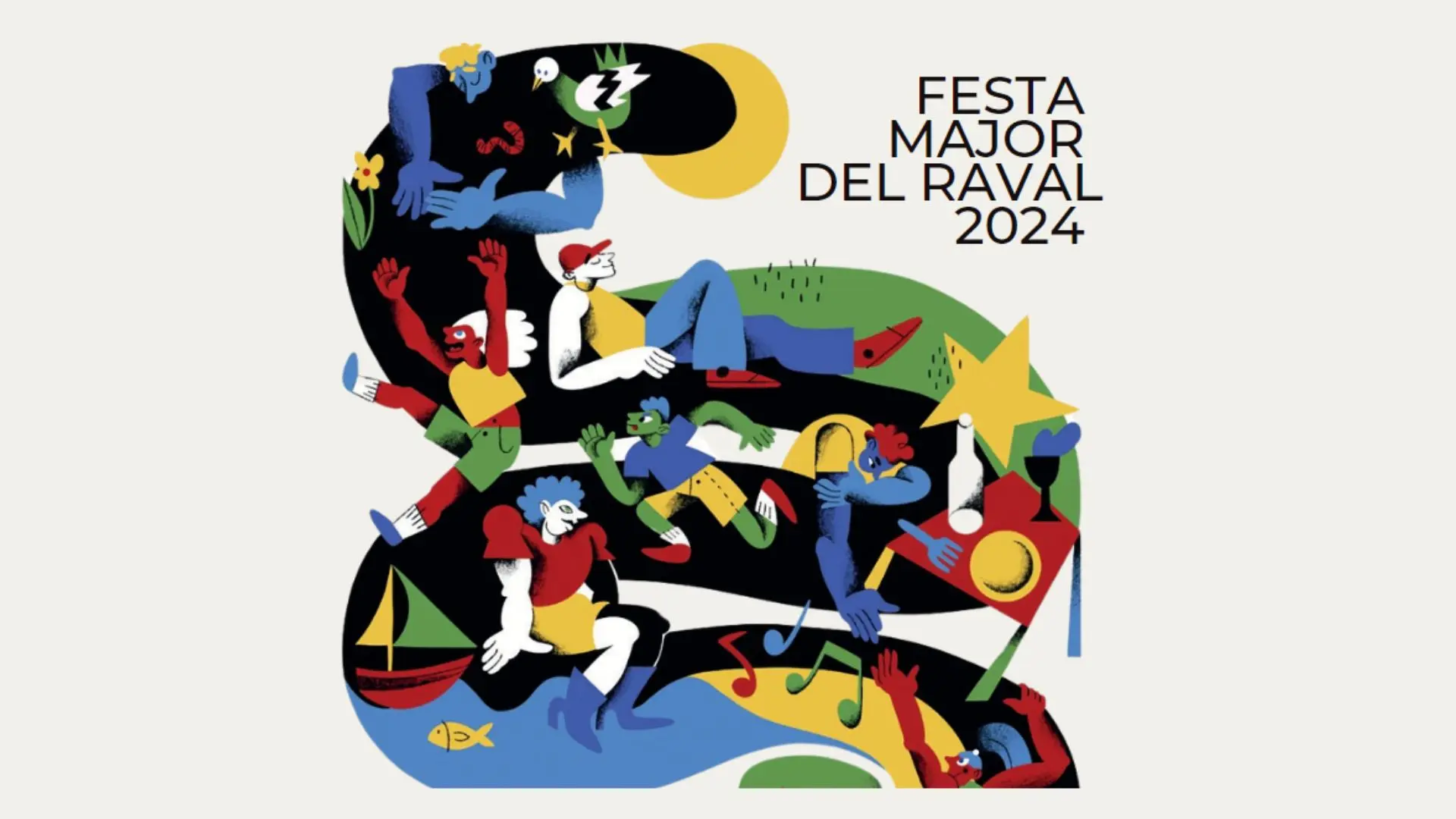 Imatge del cartell de la Festa Major del Raval de 2024.
