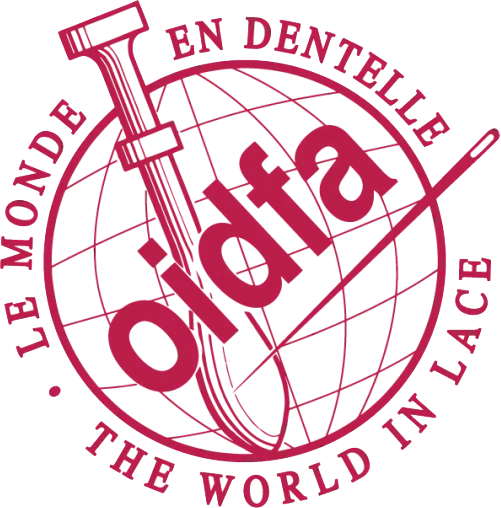 Logotip de l'Organisation Internationale de la Dentelle au Fuseau et à l’Aiguille.